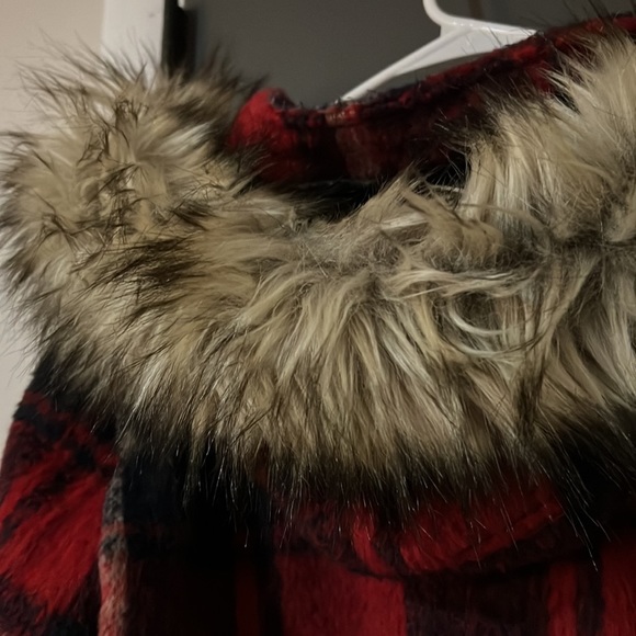 AEO plaid coat XS - Like New! - Picture 6 of 8